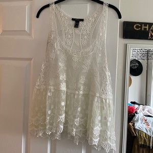 Lace & Mesh Babydoll top